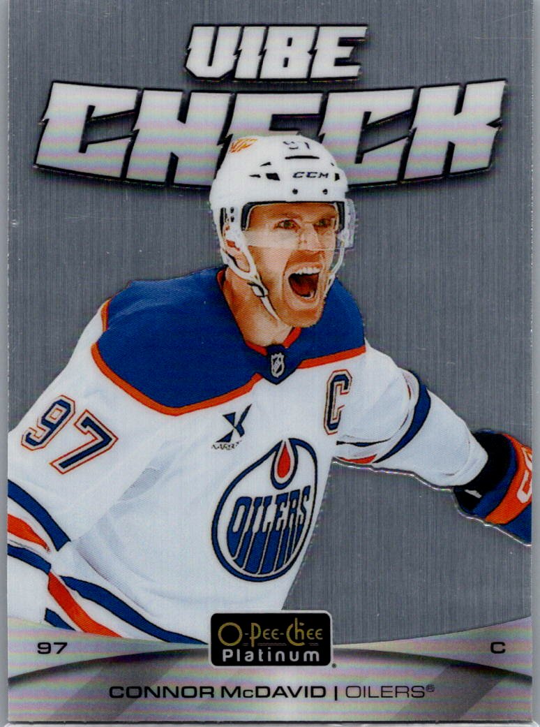 2025-26 O-Pee-Chee Platinum - Vibe Check Connor McDavid #VC-6 front