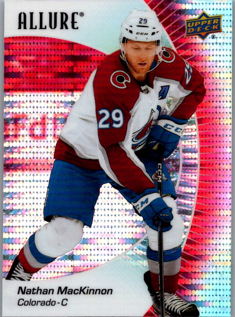2023-24 Upper Deck Allure - Red Rainbow Nathan MacKinnon #50 front