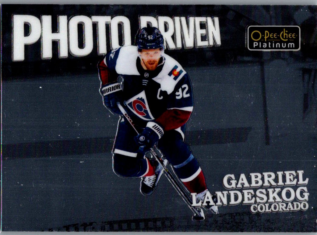 2022-23 O-Pee-Chee Platinum - Photo-Driven Gabriel Landeskog #PD-11 front