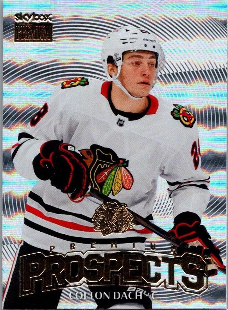 2025-26 SkyBox Metal Universe - Skybox Premium Prospects Colton Dach #PP-9 front
