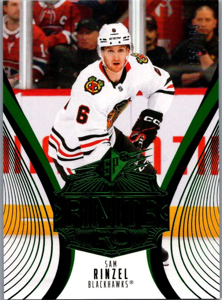 2025-26 SPx - Finite Emerald Green Sam Rinzel #30 SN199 front