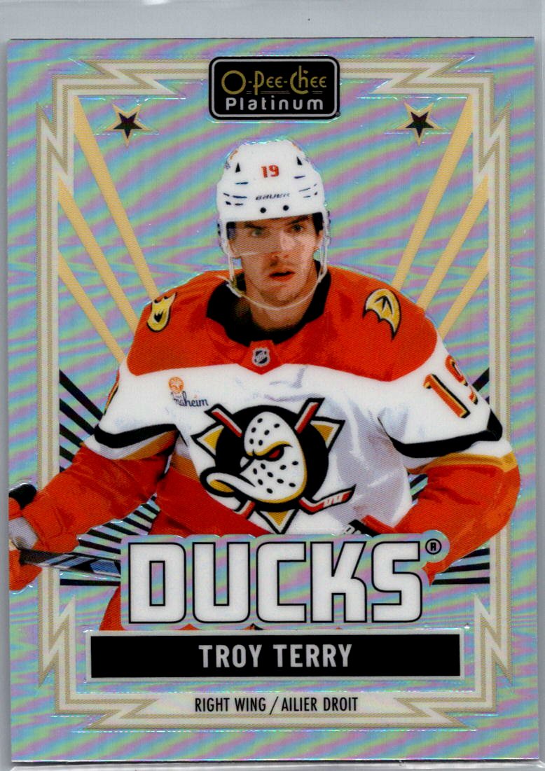 2025-26 O-Pee-Chee Platinum - Retro Rainbow Troy Terry #R-56 front