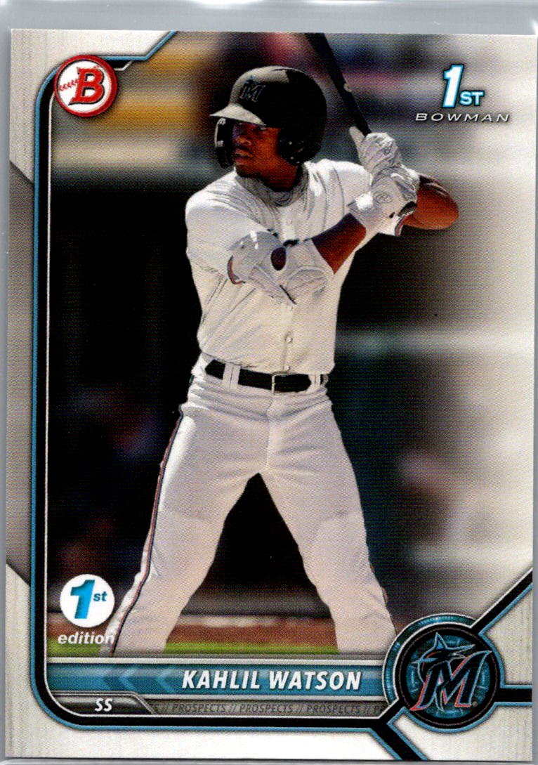 2022 Bowman - Prospects Kahlil Watson #BP-3 front