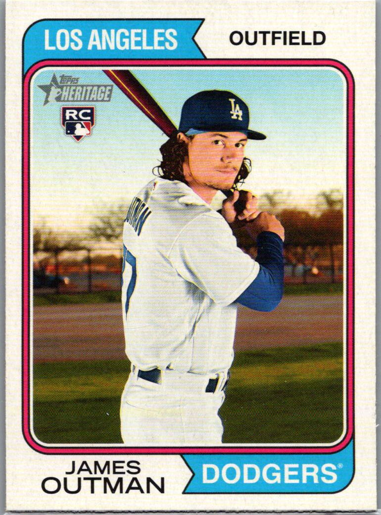 2023 Topps Heritage James Outman #93 RC front
