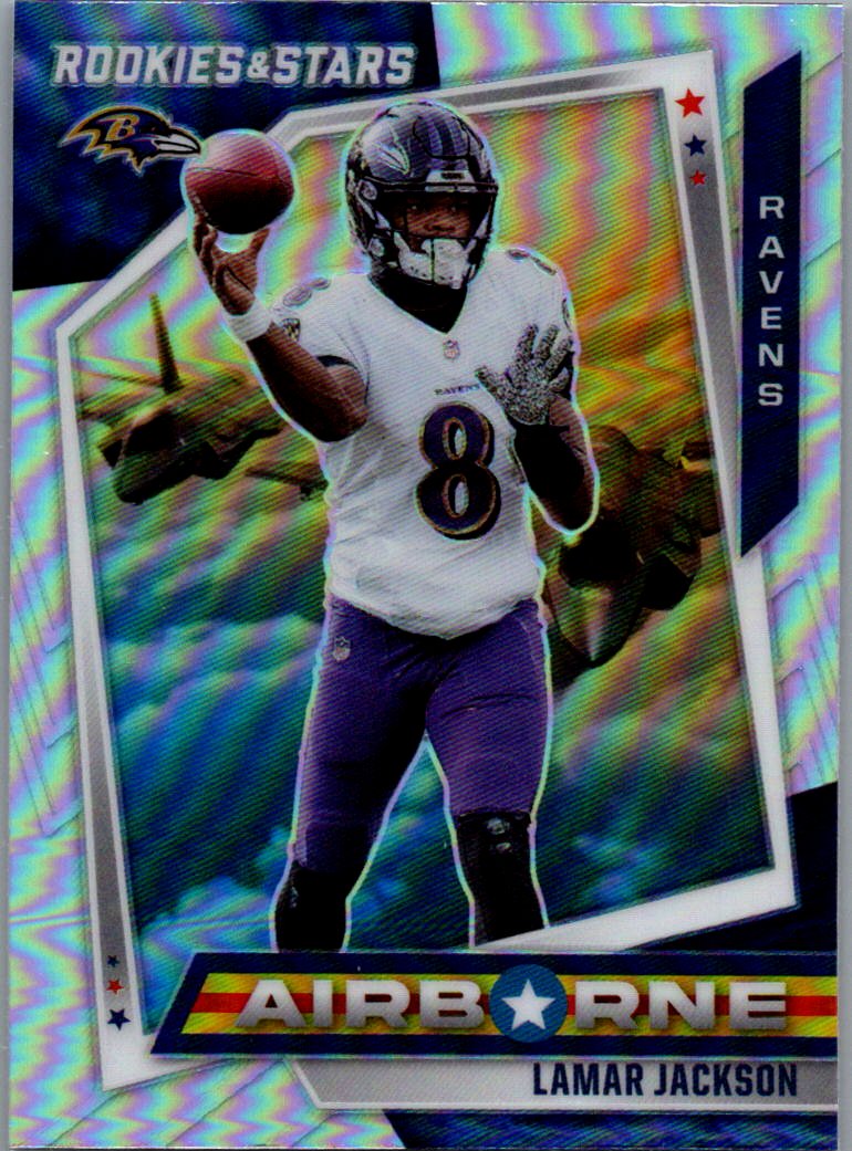 2021 Panini Rookies & Stars - Airborne Silver Lamar Jackson #AB-9 front
