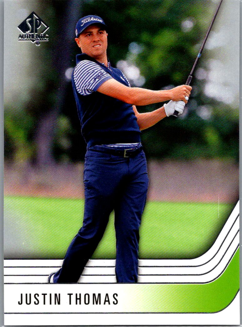 2021 SP Authentic Justin Thomas #25 front
