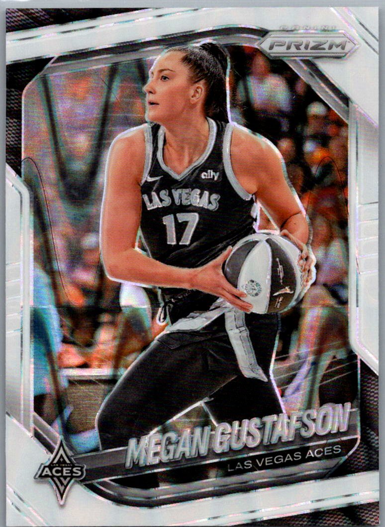 2025 Panini Prizm WNBA - White Seismic Prizms Megan Gustafson #49 front