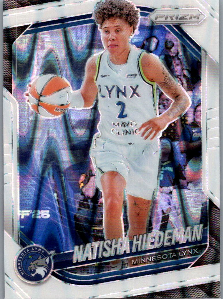 2025 Panini Prizm WNBA - White Seismic Prizms Natisha Hiedeman #53 front