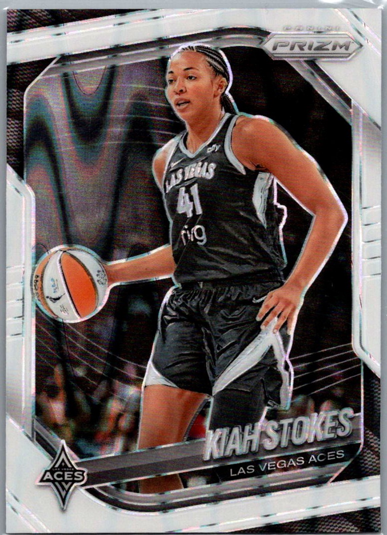 2025 Panini Prizm WNBA - White Seismic Prizms Kiah Stokes #58 front