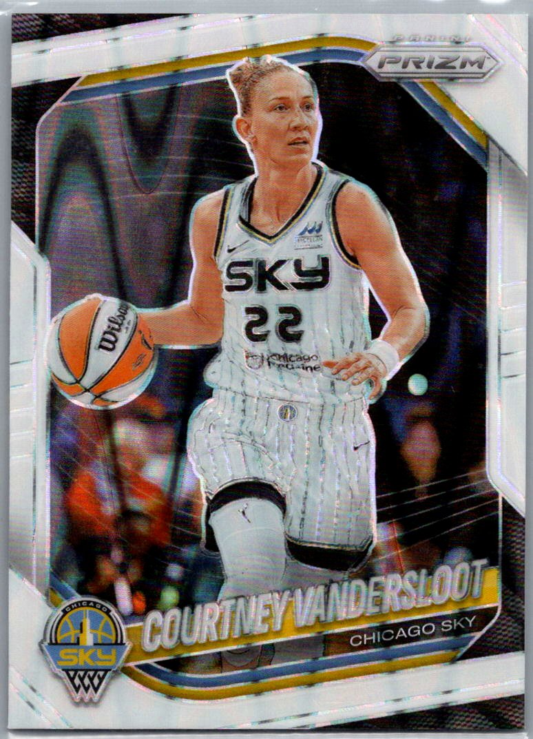 2025 Panini Prizm WNBA - White Seismic Prizms Courtney Vandersloot #124 front
