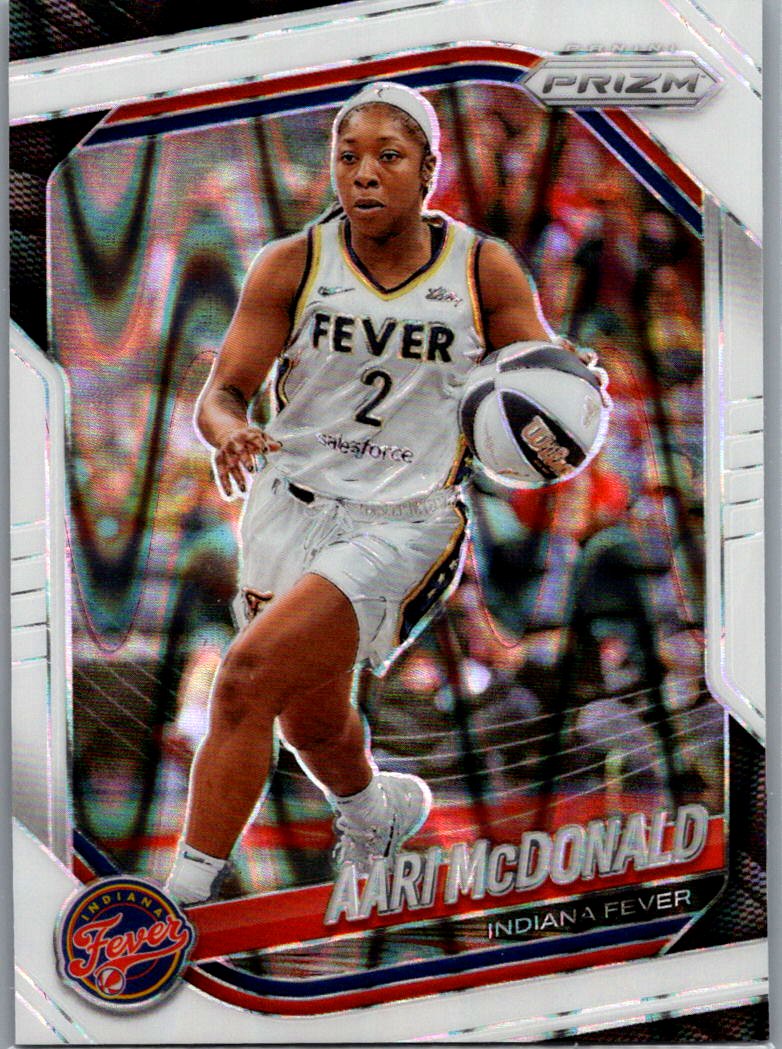 2025 Panini Prizm WNBA - White Seismic Prizms Aari McDonald #10 front