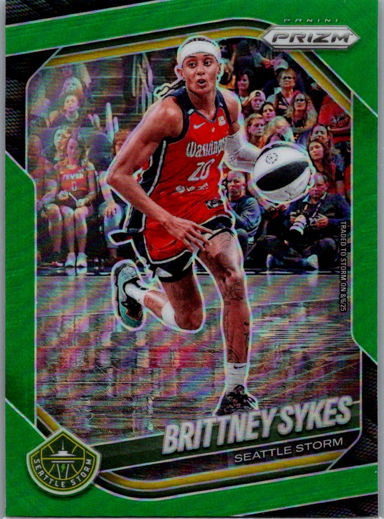 2025 Panini Prizm WNBA - Green Prizms Brittney Sykes #121 front