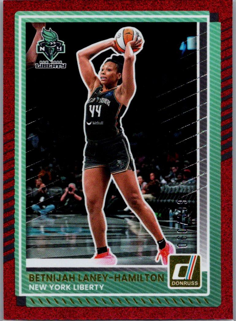 2025 Donruss WNBA - Red Shimmer Betnijah Laney-Hamilton #59 SN399 front