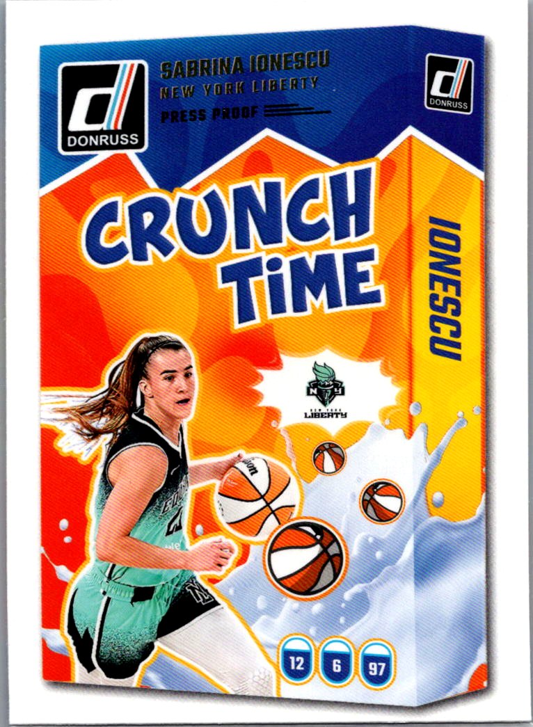 2025 Donruss WNBA - Crunch Time Sabrina Ionescu #9 front