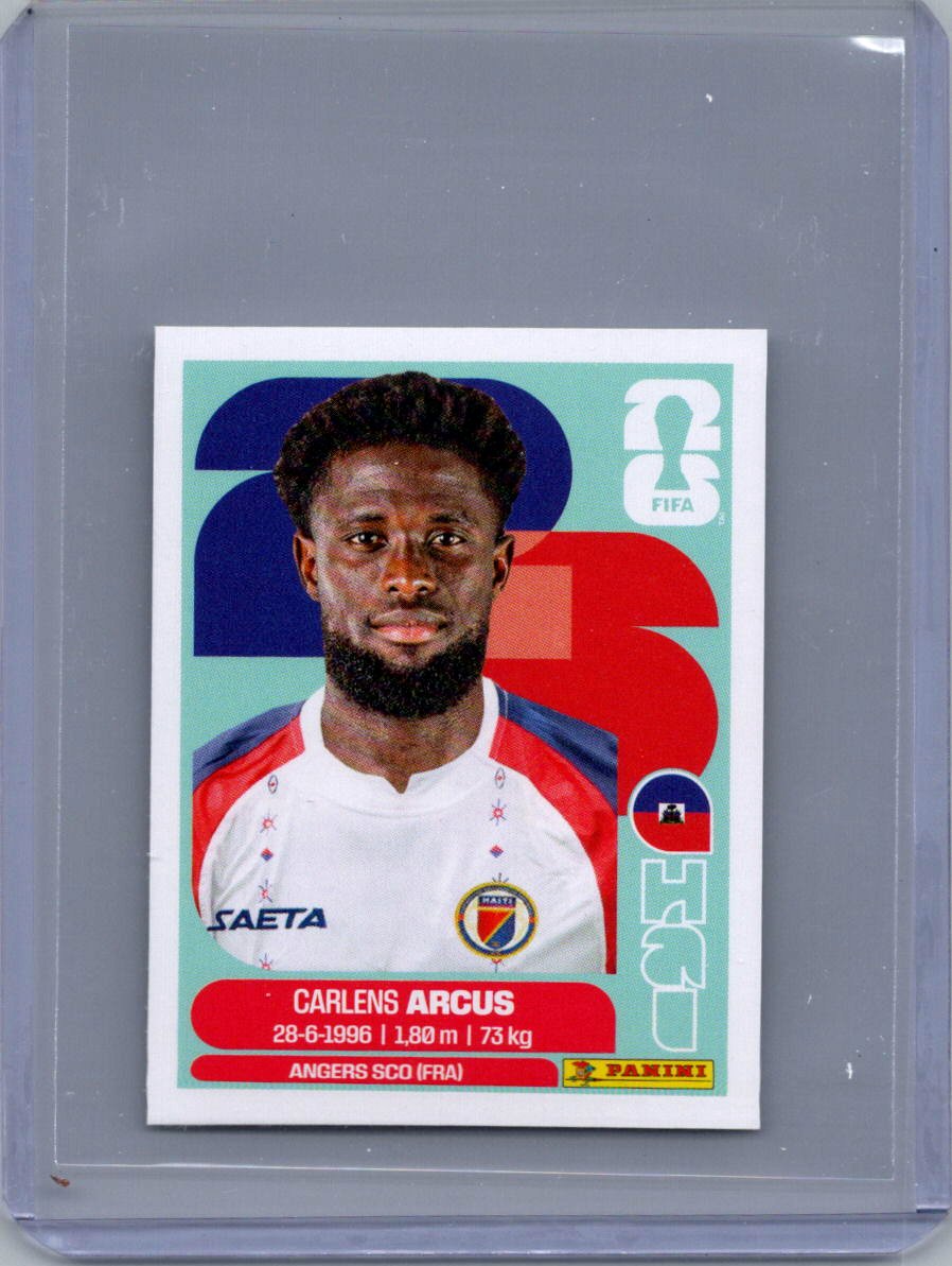 2026 Panini FIFA World Cup Stickers International Edition ("Printed in Italy" Back) Carlens Arcus #HAI3 front