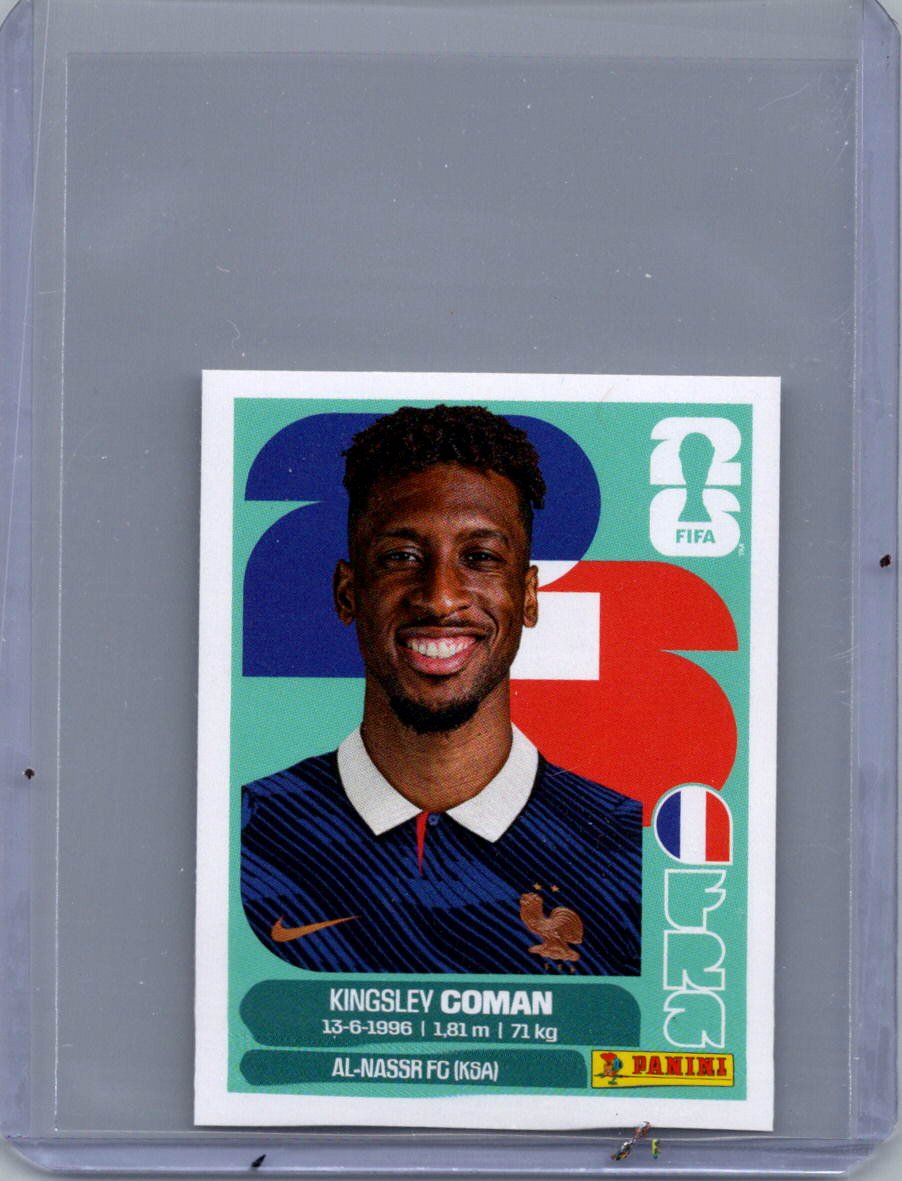 2026 Panini FIFA World Cup Stickers International Edition ("Printed in Italy" Back) Kingsley Coman #FRA18 front