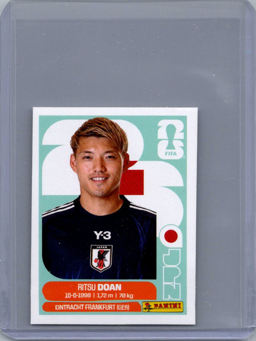 2026 Panini FIFA World Cup Stickers International Edition ("Printed in Italy" Back) Ritsu Doan #JPN14 front