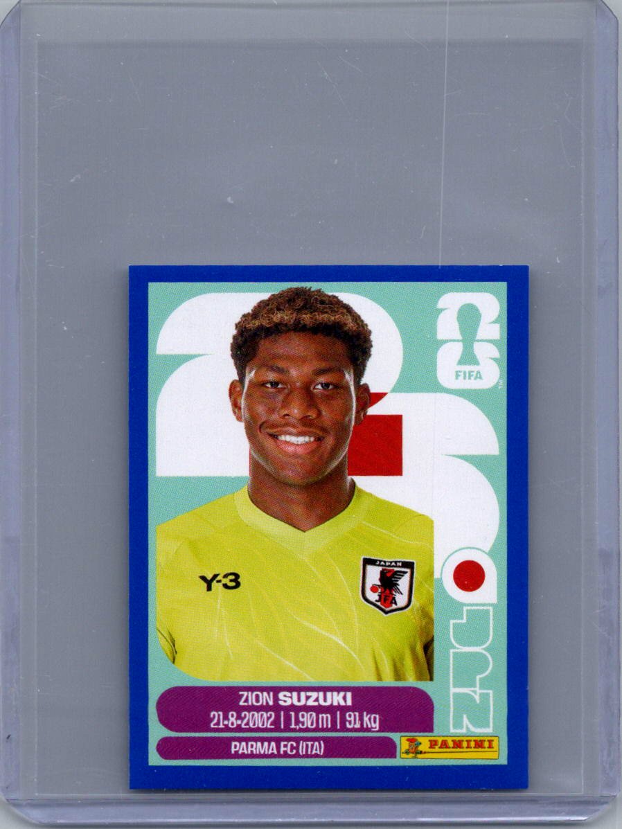 2026 Panini FIFA World Cup Stickers International Edition ("Printed in Italy" Back) Zion Suzuki #JPN2 front