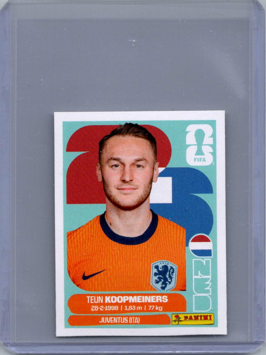 2026 Panini FIFA World Cup Stickers International Edition ("Printed in Italy" Back) Teun Koopmeiners #NED12 front
