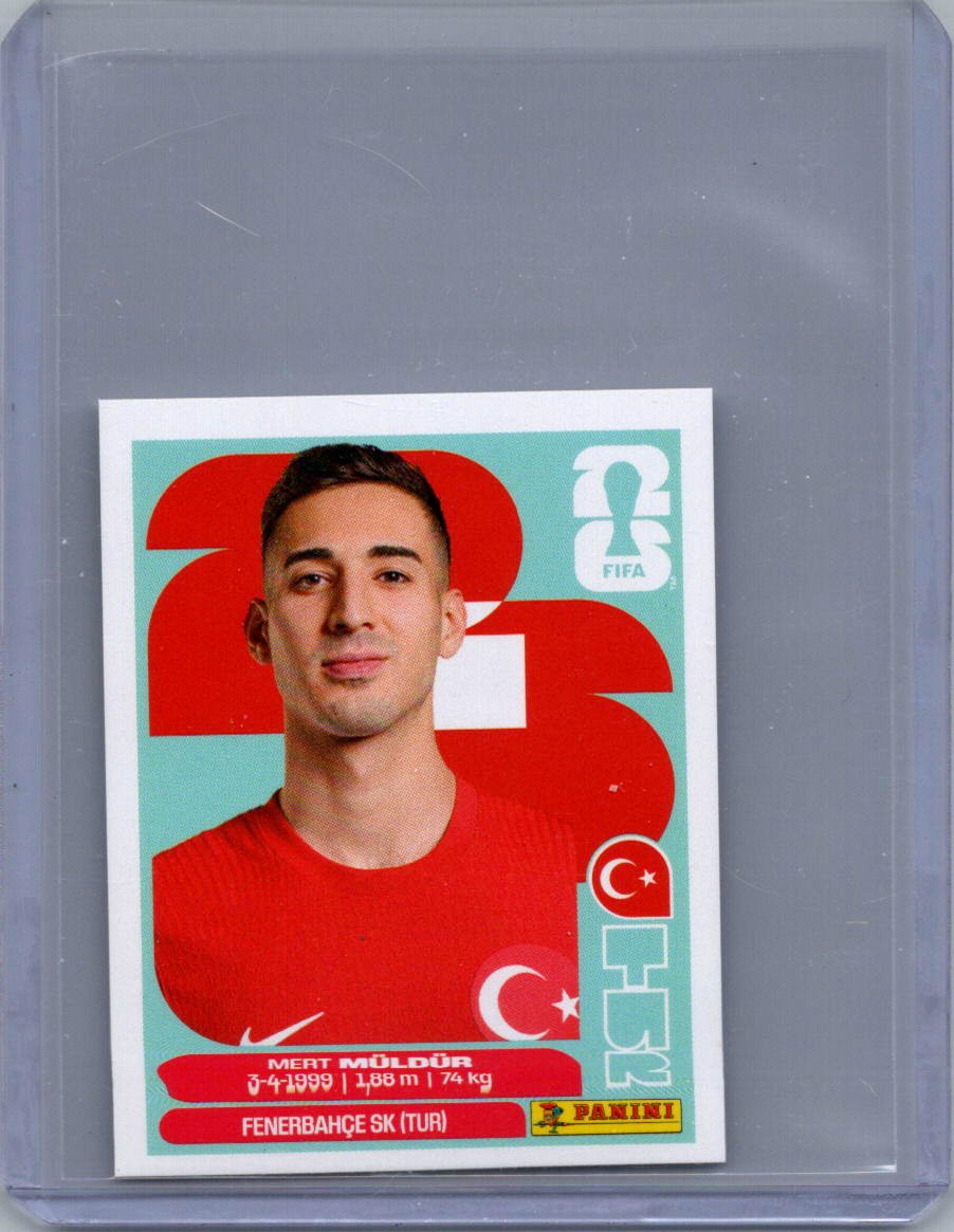 2026 Panini FIFA World Cup Stickers International Edition ("Printed in Italy" Back) Mert Muldur #TUR3 front