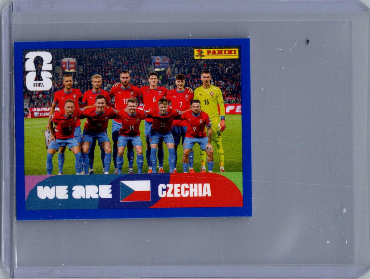 2026 Panini FIFA World Cup Stickers International Edition ("Printed in Italy" Back) Team Photo #CZE13 front