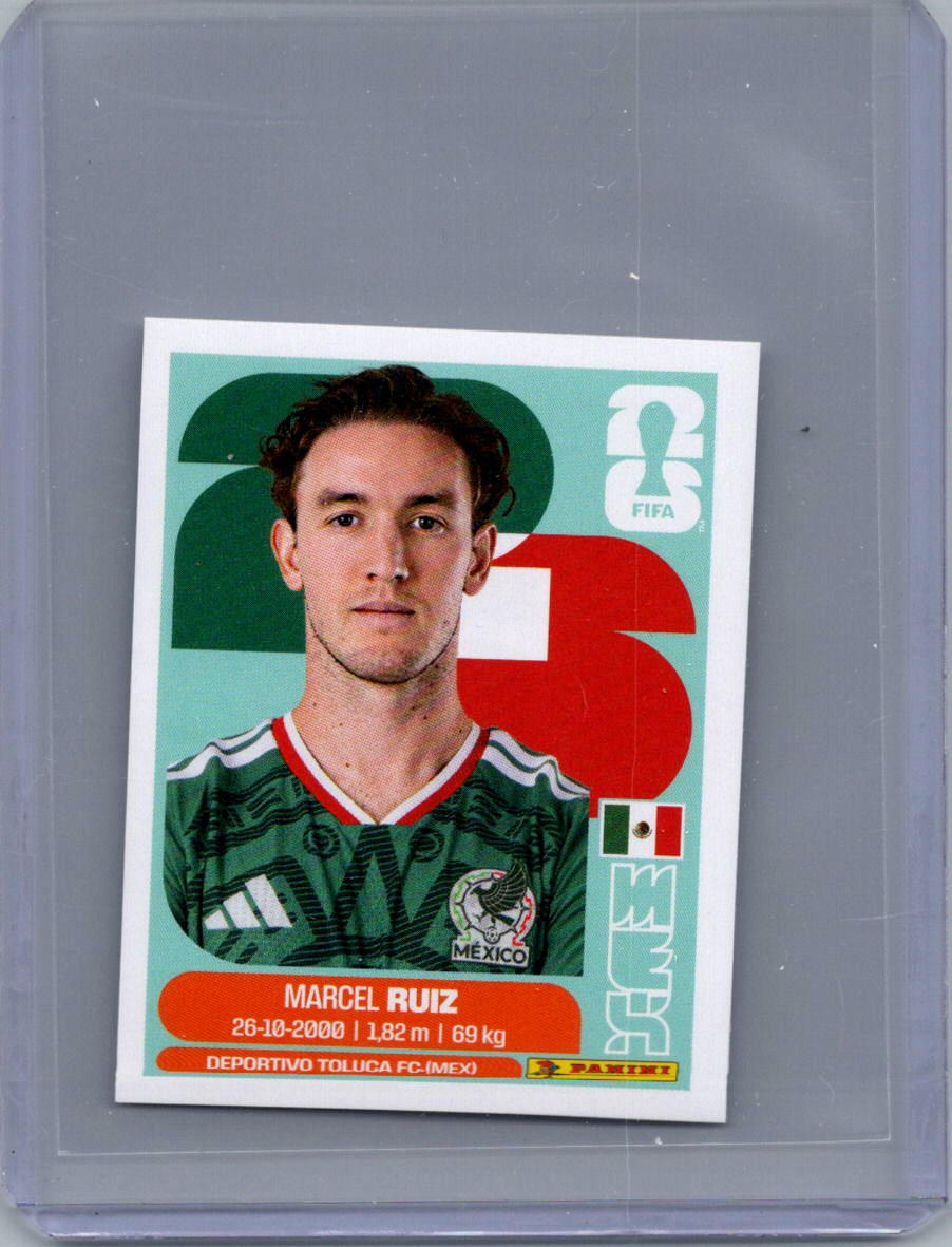 2026 Panini FIFA World Cup Stickers International Edition ("Printed in Italy" Back) Marcel Ruiz #MEX12 front