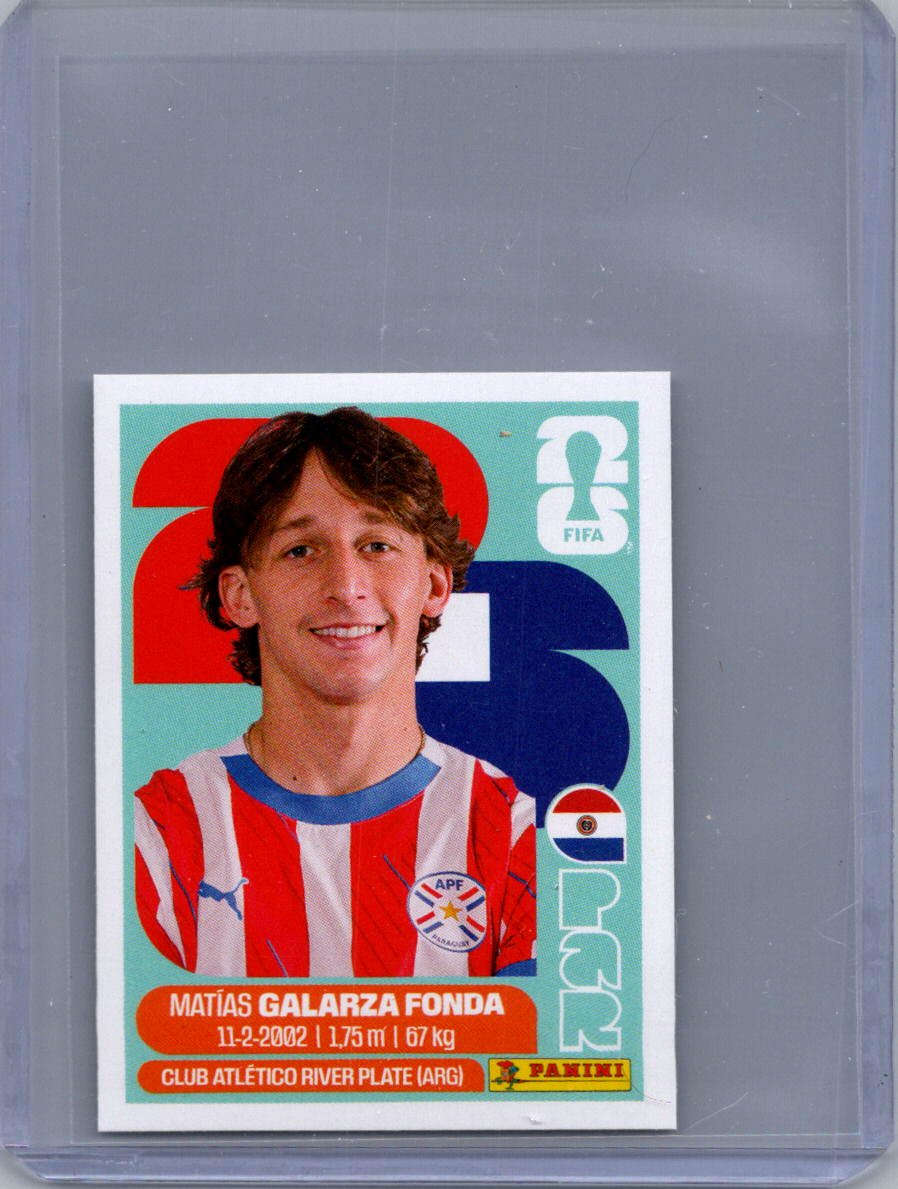 2026 Panini FIFA World Cup Stickers International Edition ("Printed in Italy" Back) Matías Galarza Fonda #PAR14 front
