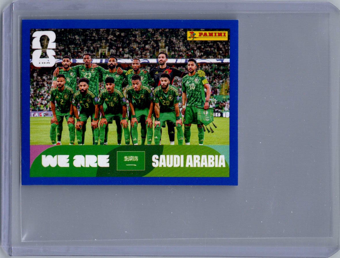 2026 Panini FIFA World Cup Stickers International Edition ("Printed in Italy" Back) Team Photo #KSA13 front