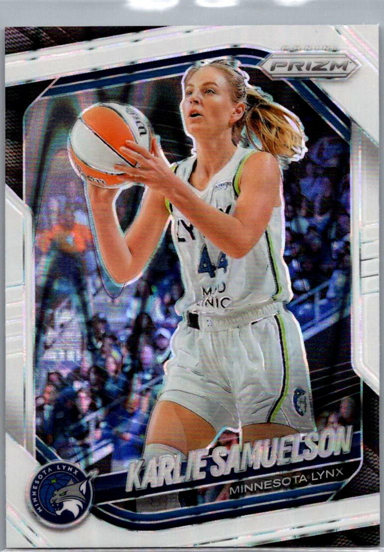 2025 Panini Prizm WNBA - White Seismic Prizms Karlie Samuelson #102 front