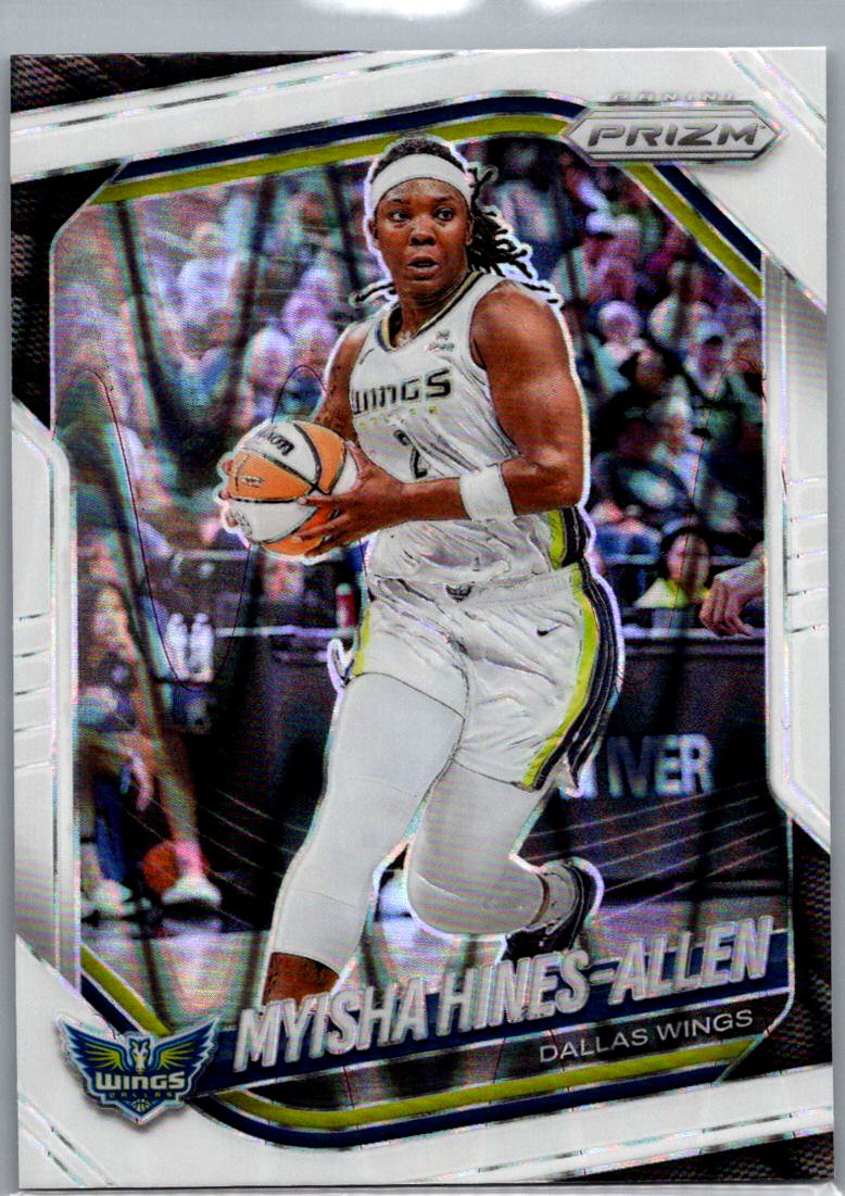 2025 Panini Prizm WNBA - White Seismic Prizms Myisha Hines-Allen #96 front