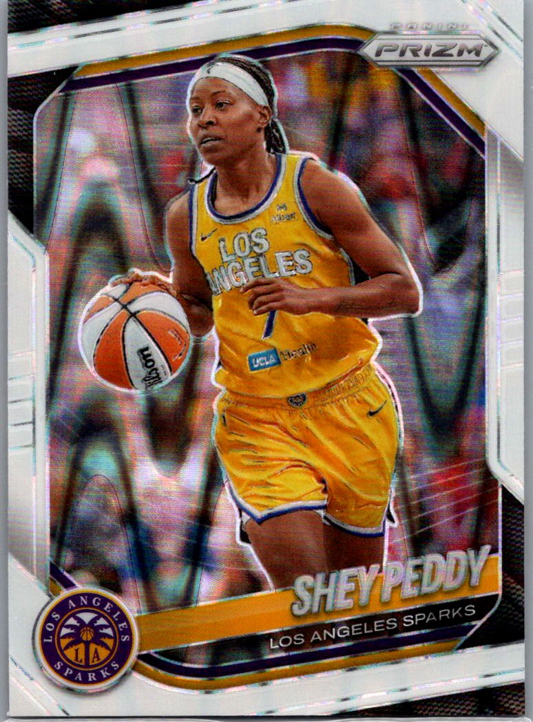 2025 Panini Prizm WNBA - White Seismic Prizms Shey Peddy #136 front