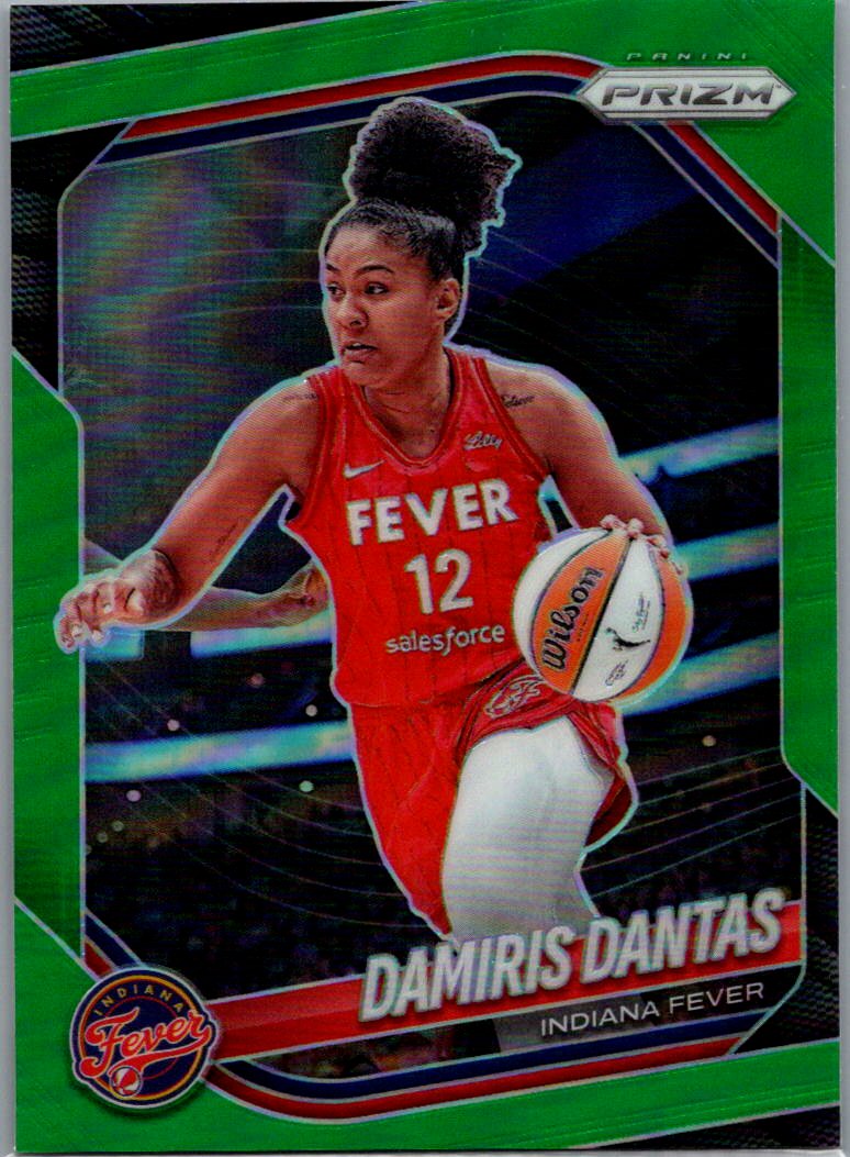2025 Panini Prizm WNBA - Green Prizms Damiris Dantas #42 front