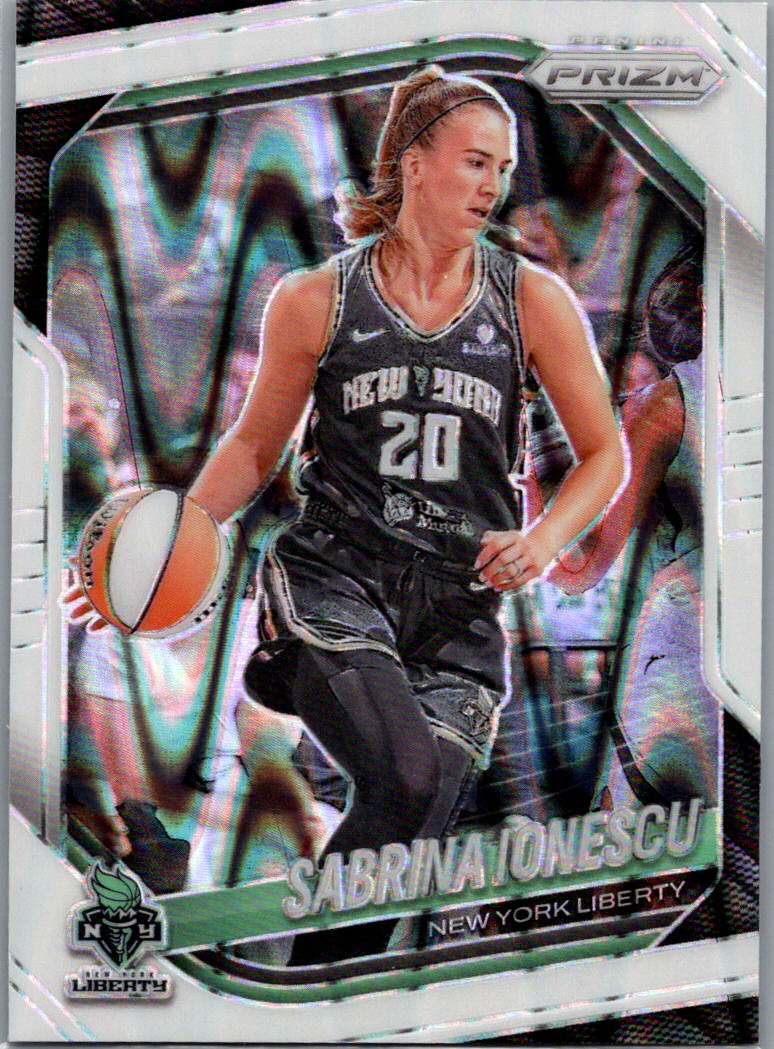 2025 Panini Prizm WNBA - White Seismic Prizms Sabrina Ionescu #19 front