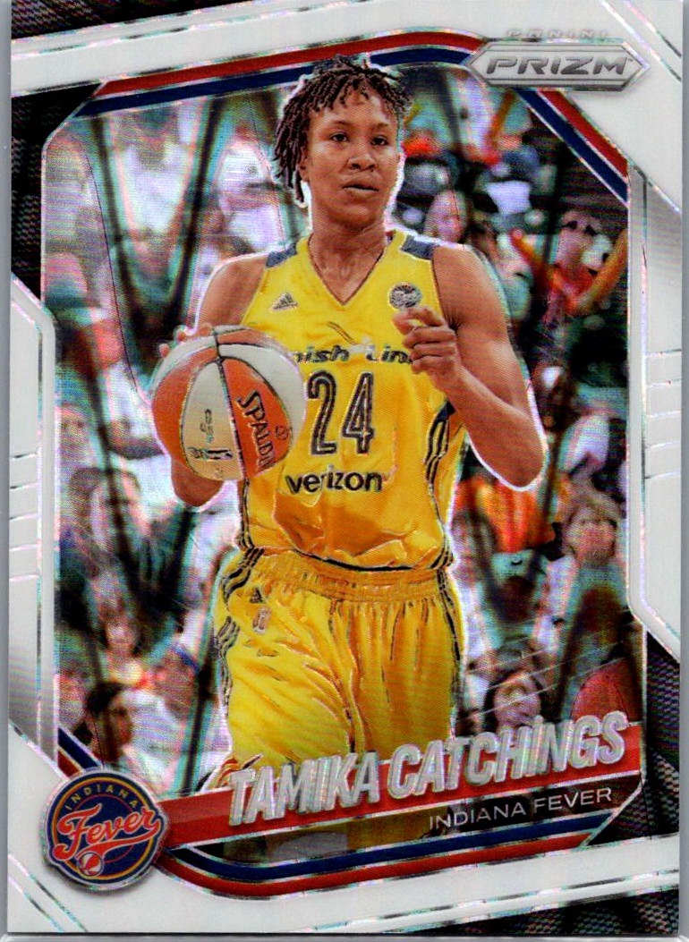 2025 Panini Prizm WNBA - White Seismic Prizms Tamika Catchings #60 front