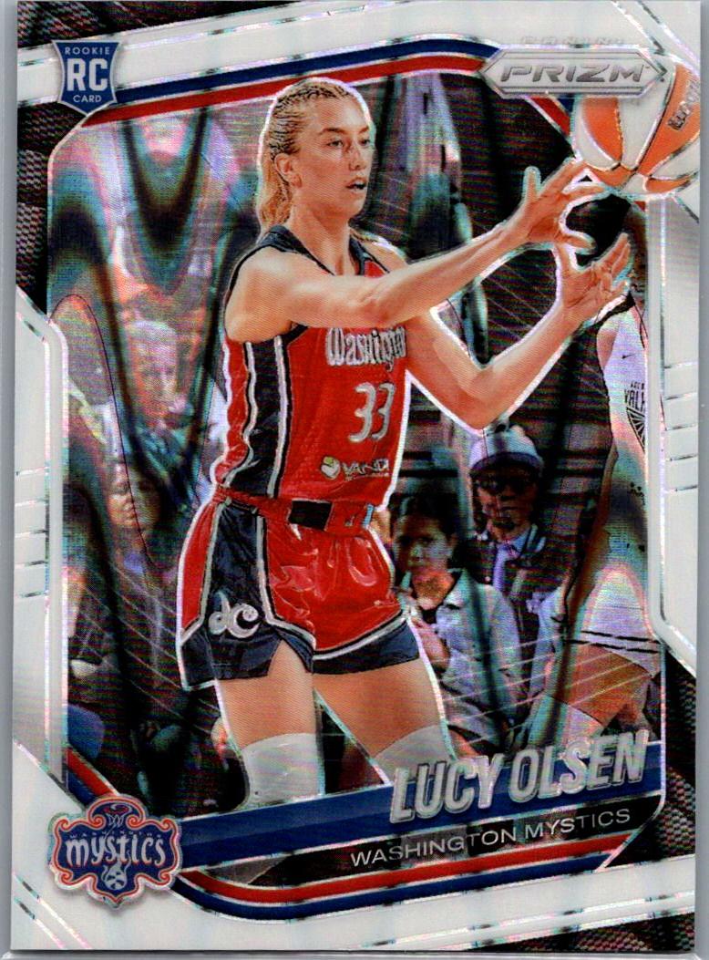 2025 Panini Prizm WNBA - White Seismic Prizms Lucy Olsen #104 front