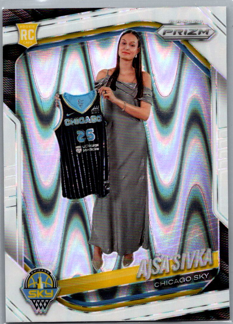 2025 Panini Prizm WNBA - White Seismic Prizms Ajsa Sivka #85 front
