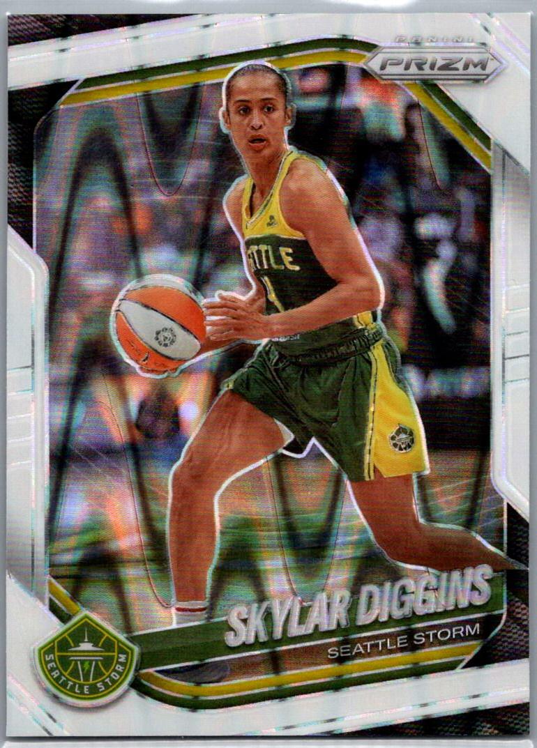 2025 Panini Prizm WNBA - White Seismic Prizms Skylar Diggins #123 front