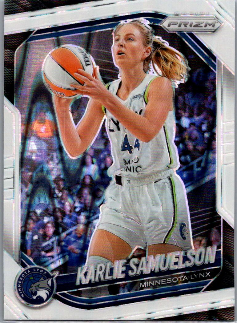 2025 Panini Prizm WNBA - White Seismic Prizms Karlie Samuelson #102 front