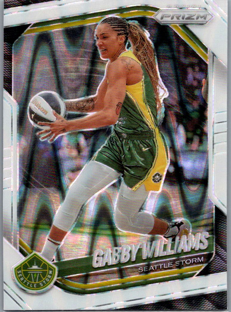 2025 Panini Prizm WNBA - White Seismic Prizms Gabby Williams #77 front