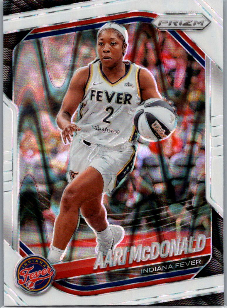 2025 Panini Prizm WNBA - White Seismic Prizms Aari McDonald #10 front