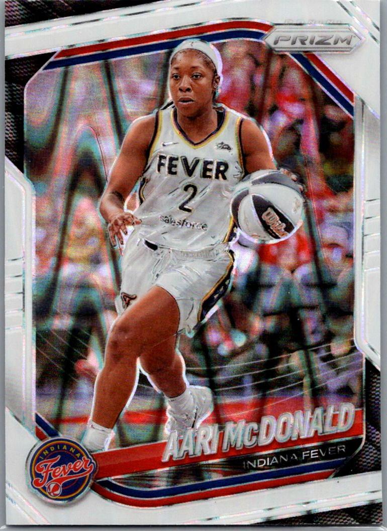 2025 Panini Prizm WNBA - White Seismic Prizms Aari McDonald #10 front