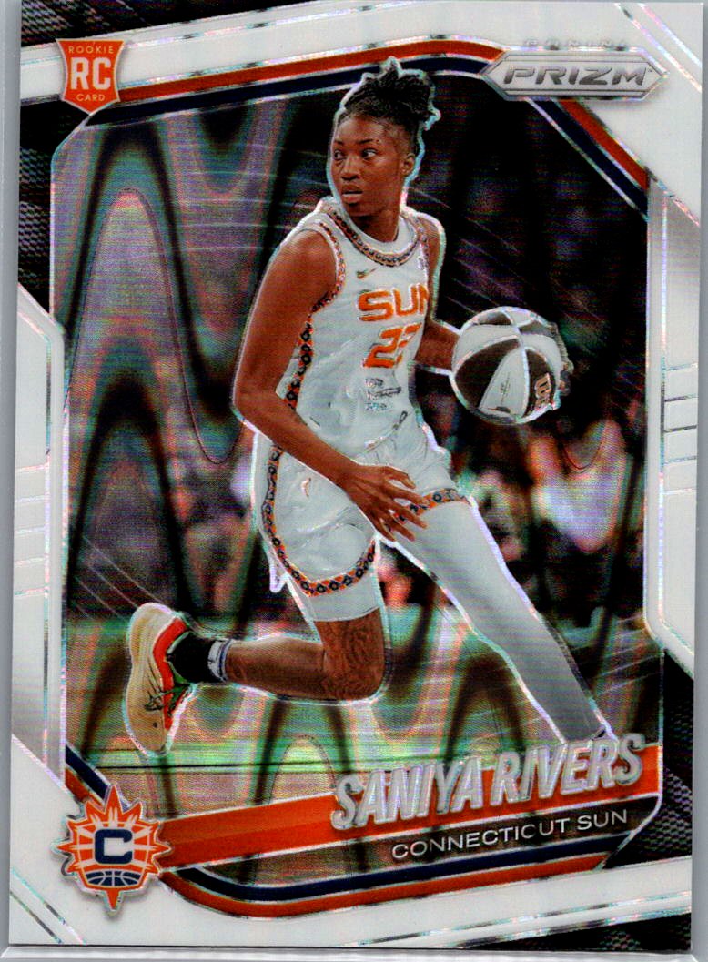 2025 Panini Prizm WNBA - White Seismic Prizms Saniya Rivers #131 front