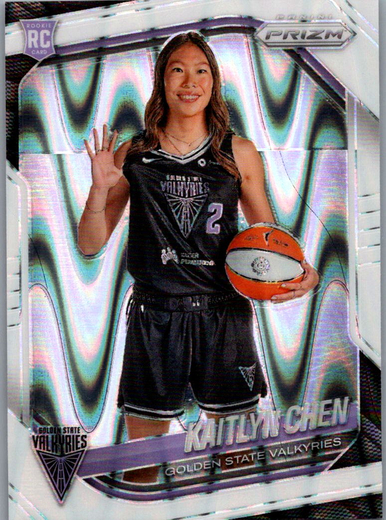 2025 Panini Prizm WNBA - White Seismic Prizms Kaitlyn Chen #143 front
