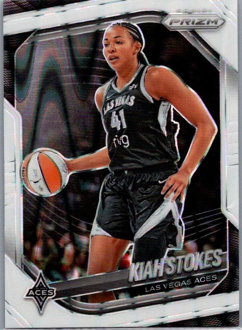 2025 Panini Prizm WNBA - White Seismic Prizms Kiah Stokes #58 front