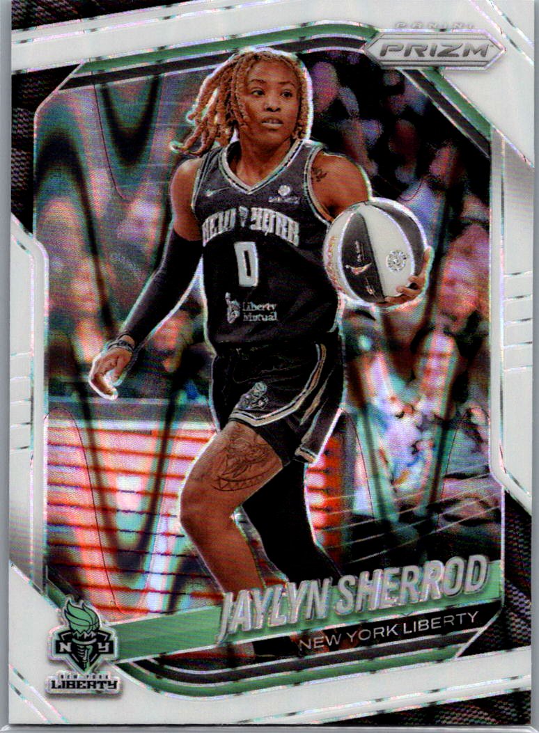2025 Panini Prizm WNBA - White Seismic Prizms Jaylyn Sherrod #93 front