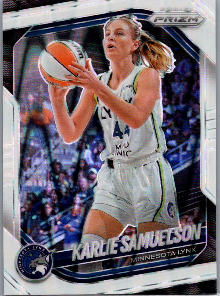 2025 Panini Prizm WNBA - White Seismic Prizms Karlie Samuelson #102 front