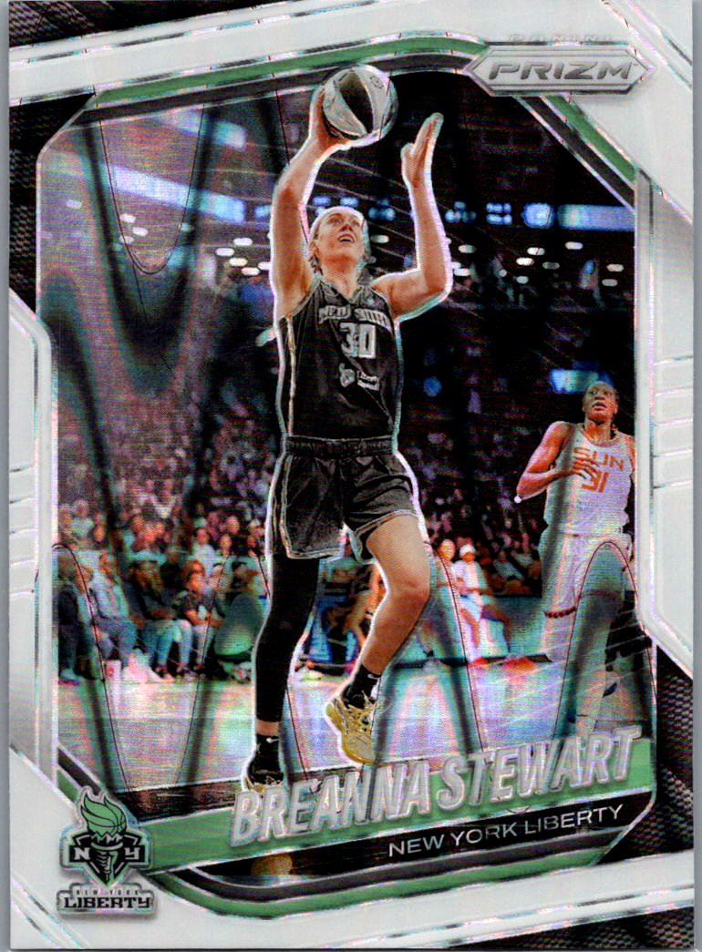 2025 Panini Prizm WNBA - White Seismic Prizms Breanna Stewart #26 front