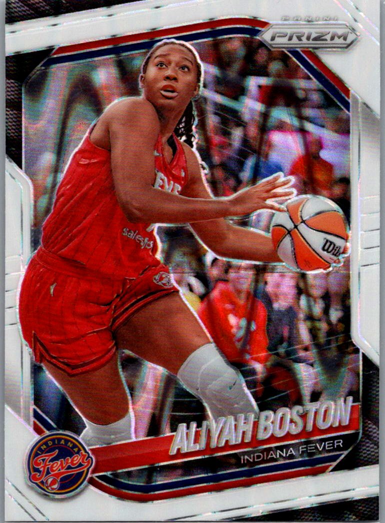 2025 Panini Prizm WNBA - White Seismic Prizms Aliyah Boston #75 front