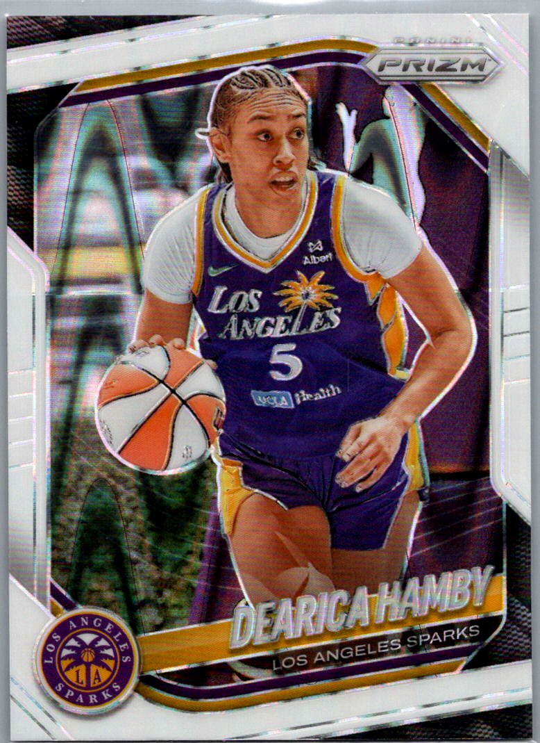 2025 Panini Prizm WNBA - White Seismic Prizms Dearica Hamby #39 front