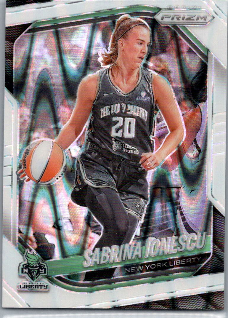 2025 Panini Prizm WNBA - White Seismic Prizms Sabrina Ionescu #19 front